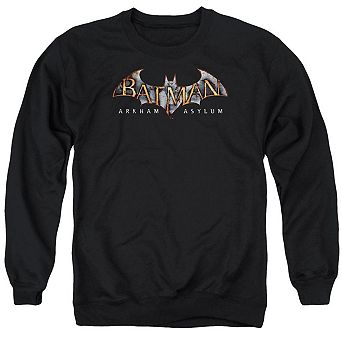 Batman Arkham Asylum Logo Adult Crewneck Sweatshirt