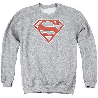 Superman Crimson & Cream Shield Adult Crewneck Sweatshirt