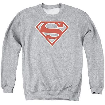 Superman Crimson & Cream Shield Adult Crewneck Sweatshirt