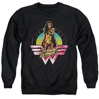 Wonder Woman 84 Color Pop Adult Crewneck Sweatshirt
