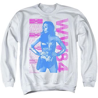 Wonder Woman 84 Truth Love And Justice Adult Crewneck Sweatshirt