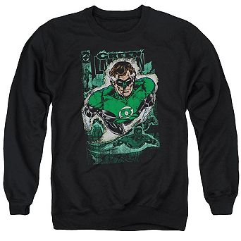 Justice League Of America Green Lantern 1 Distress Adult Crewneck Sweatshirt