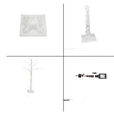 Twinkle Star 8ft Lighted Birch Tree Decoration For Home, Wedding, Festival And Christmas