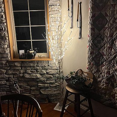Twinkle Star 8ft Lighted Birch Tree Decoration For Home, Wedding, Festival And Christmas