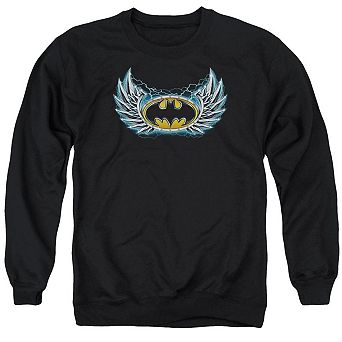 Batman Steel Wings Logo Adult Crewneck Sweatshirt