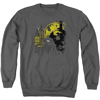 Batman The Dark City Adult Crewneck Sweatshirt