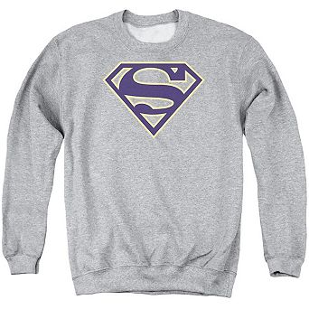 Superman Navy & Gold Shield Adult Crewneck Sweatshirt