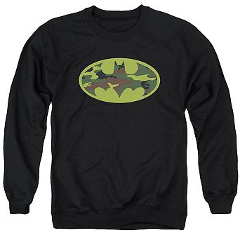 Batman Camo Logo Adult Crewneck Sweatshirt