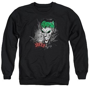 Batman Joker Sprays The City Adult Crewneck Sweatshirt
