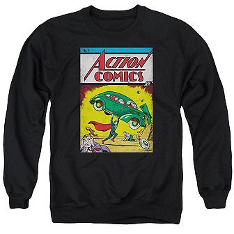 Superman Action No. 1 Adult Crewneck Sweatshirt
