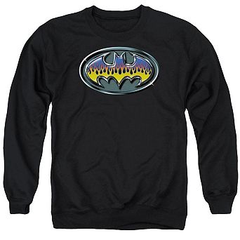 Batman Hot Rod Shield Adult Crewneck Sweatshirt