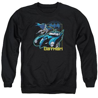 Batman Nice Wheels Adult Crewneck Sweatshirt