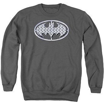 Batman Steel Mesh Shield Adult Crewneck Sweatshirt