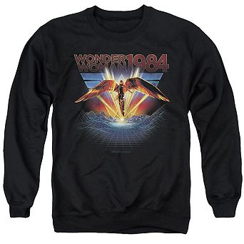 Wonder Woman 84 84 Metal Adult Crewneck Sweatshirt
