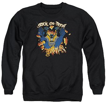 Batman Pumpkin Burst Adult Crewneck Sweatshirt