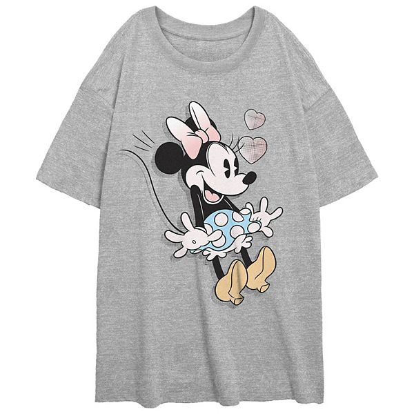 Disney's Minnie Mouse Juniors' Happy Surprise Oversized Tee