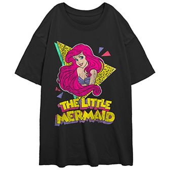 Disney's The Little Mermaid Juniors' Ariel 80's Portrait Oversized Tee