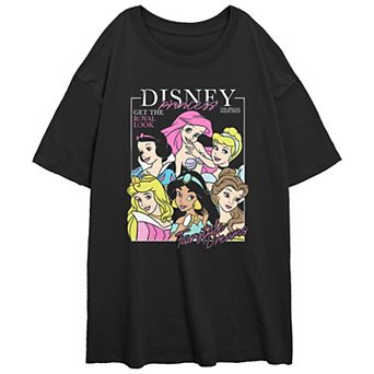 Disney Princesses Juniors' Magazine Cover Oversized Tee