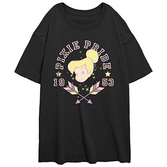 Disney's Tinker Bell Juniors' Pixie Bride 1953 Oversized Tee