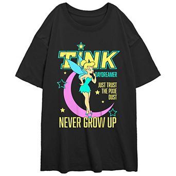 Disney's Tinker Bell Juniors' Daydreamer Cover Oversized Tee