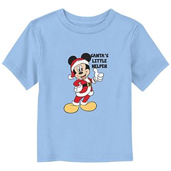 Disney's Mickey Mouse Toddler Boy Santa's Little Helper Graphic Tee