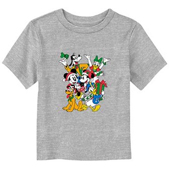 Disney's Mickey Mouse & Friends Toddler Boy Christmas Gathering Graphic Tee