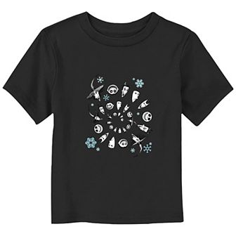 Disney's The Nightmare Before Christmas Toddler Boy Treaters Swirl Graphic Tee