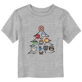Toddler Boy Marvel Avengers Christmas Ornaments Graphic Tee