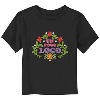 Disney / Pixar Coco Toddler Boy Un Poco Loco Floral Wreath Graphic Tee