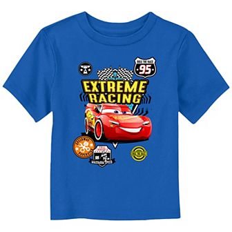 Disney / Pixar Cars Toddler Boy Lightning McQueen Extreme Racing Graphic Tee