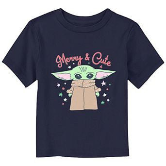 Toddler Boy Star Wars The Mandalorian The Child Merry And Cute Graphic Tee