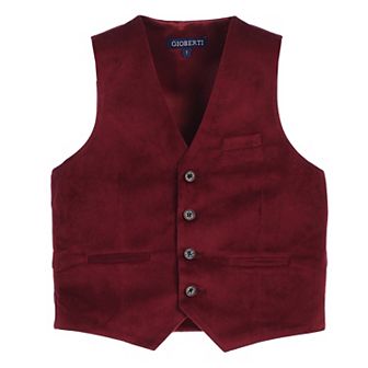 Gioberti Kid's Velvet Formal Suit Vest