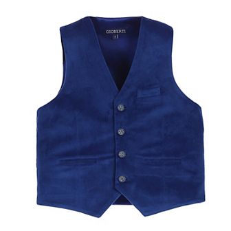 Gioberti Kid's Velvet Formal Suit Vest
