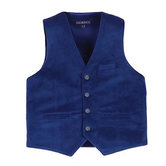 Gioberti Kid's Velvet Formal Suit Vest