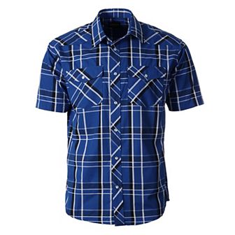 Gioberti Mens Western Cowboy Short Sleeve Shirt with Snap Buttons