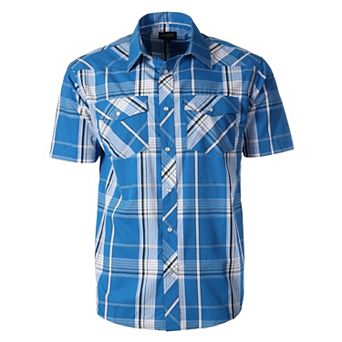 Gioberti Mens Western Cowboy Short Sleeve Shirt with Snap Buttons