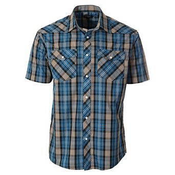 Gioberti Mens Western Cowboy Short Sleeve Shirt with Snap Buttons