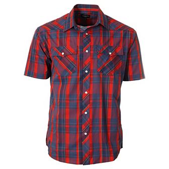 Gioberti Mens Western Cowboy Short Sleeve Shirt with Snap Buttons