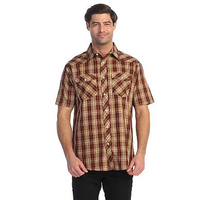 Gioberti Men's Western Cowboy Short Sleeve Shirt with Snap Buttons