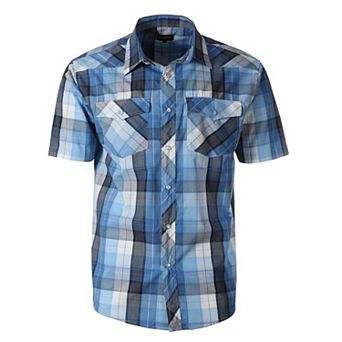 Gioberti Men's Western Cowboy Short Sleeve Shirt with Snap Buttons