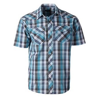 Gioberti Men's Western Cowboy Short Sleeve Shirt with Snap Buttons