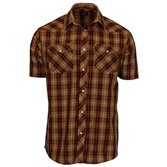 Gioberti Mens Western Cowboy Short Sleeve Shirt with Snap Buttons