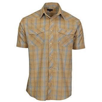 Gioberti Mens Western Cowboy Short Sleeve Shirt with Snap Buttons