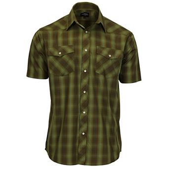 Gioberti Mens Western Cowboy Short Sleeve Shirt with Snap Buttons