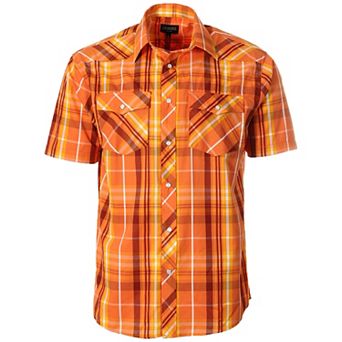 Gioberti Mens Western Cowboy Short Sleeve Shirt with Snap Buttons