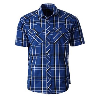 Gioberti Mens Western Cowboy Short Sleeve Shirt with Snap Buttons
