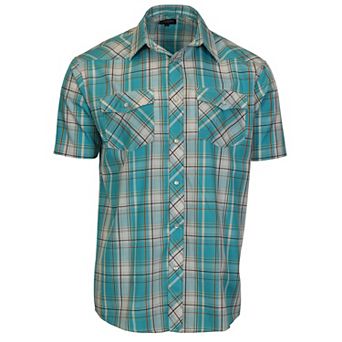 Gioberti Men's Western Cowboy Short Sleeve Shirt with Snap Buttons