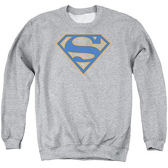 Superman Blue & Orange Shield Adult Crewneck Sweatshirt