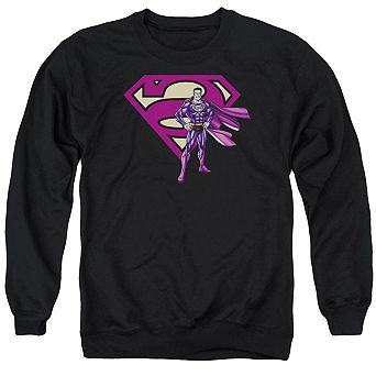 Superman Bizarro & Logo Adult Crewneck Sweatshirt