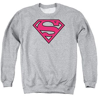 Superman Red & Black Shield Adult Crewneck Sweatshirt